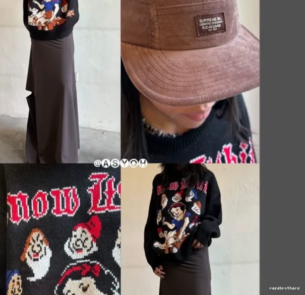 Sweater SWEATER 24FW SNOW White WHITE Snow 1010